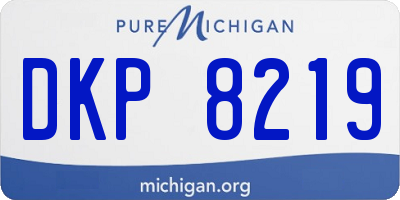 MI license plate DKP8219