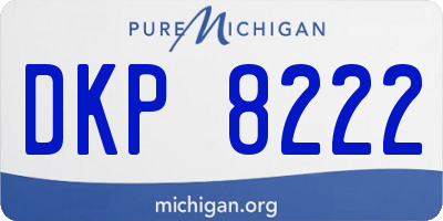 MI license plate DKP8222