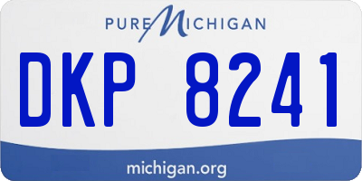 MI license plate DKP8241