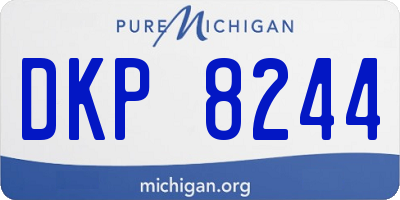 MI license plate DKP8244