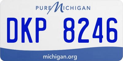 MI license plate DKP8246