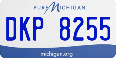 MI license plate DKP8255