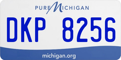 MI license plate DKP8256