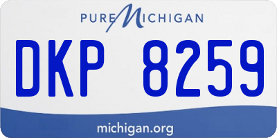 MI license plate DKP8259
