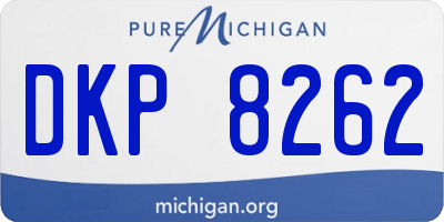 MI license plate DKP8262