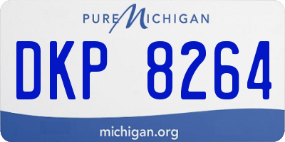 MI license plate DKP8264