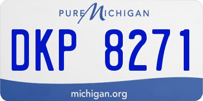 MI license plate DKP8271