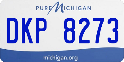 MI license plate DKP8273