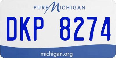 MI license plate DKP8274
