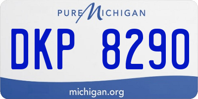MI license plate DKP8290