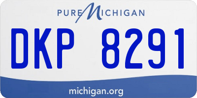 MI license plate DKP8291