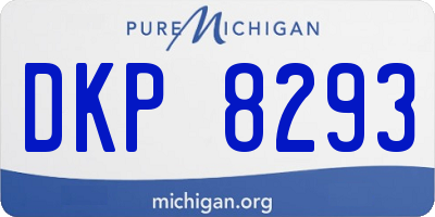 MI license plate DKP8293