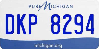 MI license plate DKP8294