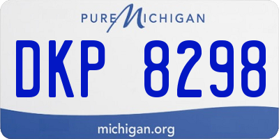 MI license plate DKP8298