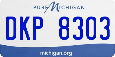 MI license plate DKP8303