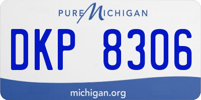 MI license plate DKP8306