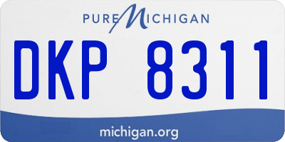 MI license plate DKP8311