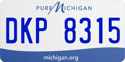 MI license plate DKP8315