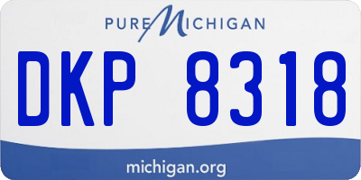 MI license plate DKP8318
