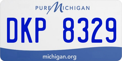 MI license plate DKP8329