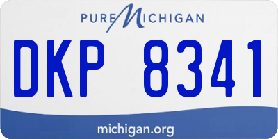 MI license plate DKP8341