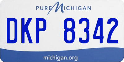 MI license plate DKP8342