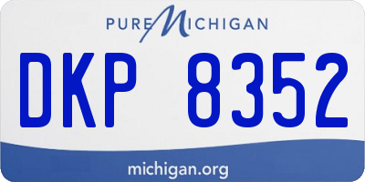 MI license plate DKP8352