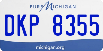 MI license plate DKP8355