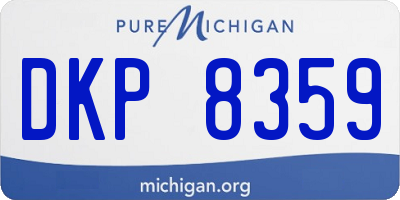 MI license plate DKP8359