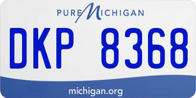 MI license plate DKP8368