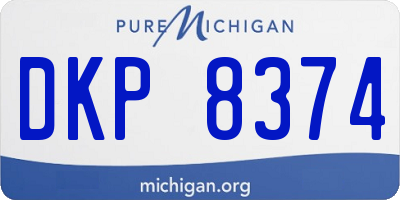 MI license plate DKP8374