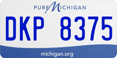 MI license plate DKP8375