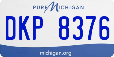 MI license plate DKP8376
