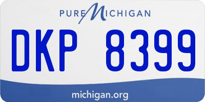 MI license plate DKP8399