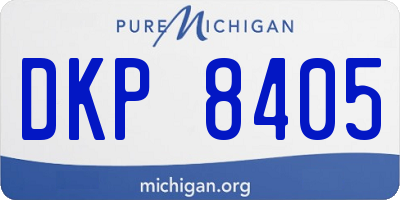 MI license plate DKP8405