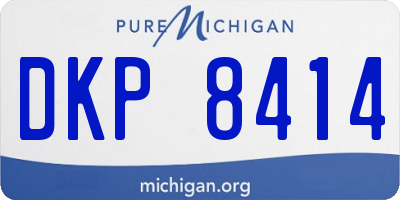 MI license plate DKP8414