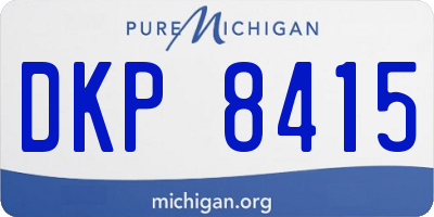 MI license plate DKP8415