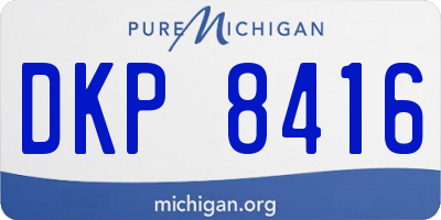 MI license plate DKP8416