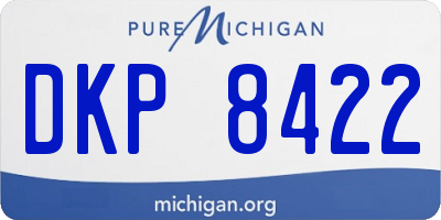 MI license plate DKP8422