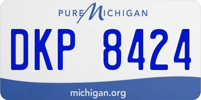 MI license plate DKP8424