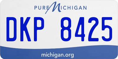 MI license plate DKP8425