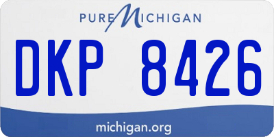 MI license plate DKP8426