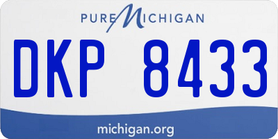 MI license plate DKP8433