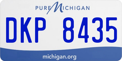 MI license plate DKP8435