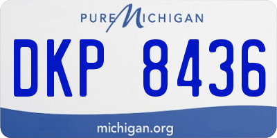 MI license plate DKP8436