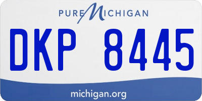 MI license plate DKP8445