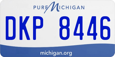 MI license plate DKP8446
