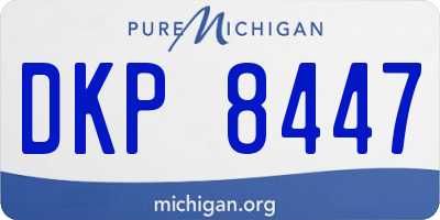 MI license plate DKP8447