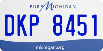 MI license plate DKP8451
