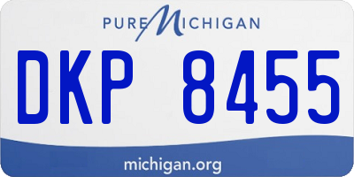 MI license plate DKP8455